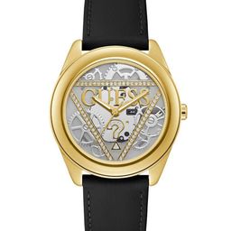 GUESS Women Brass Dial & Leather Straps Analogue Watch U1439L1M-picture-11