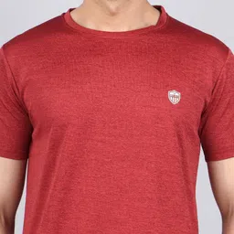 WILD ELEPHANT Men Pack Of 2 Solid Round Neck T-shirts image 2