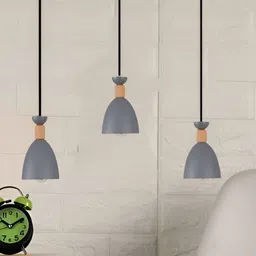 KINIS Grey & Black Aluminium Ceiling Lamp image 2