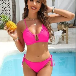 SARTHAKHUB Shoulder Straps Swim Bikini Set image 3