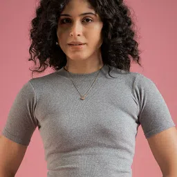Mayra Women Pure Cotton Round Neck Tank Crop Top-image-54