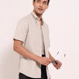 Peregrine by Pantaloons Men Floral Opaque Casual Shirt-image-66