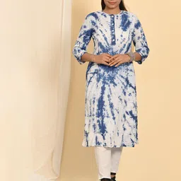 Rashmi Shree Creation Abstract Printed Round Neck Pure Cotton Kurta image 5