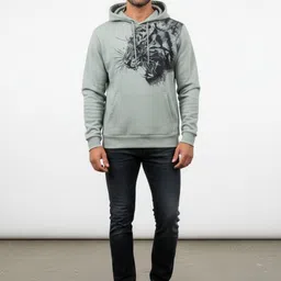SZN Men Printed Hooded Sweatshirt image 4