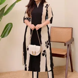 Moda Rapido Women Printed Viscose Rayon Kurta Sets image 4