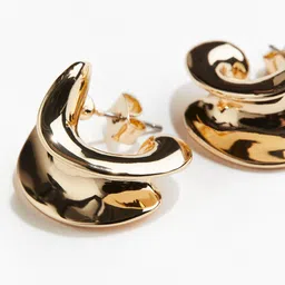 H&M Sculptured Hoop Earrings image 2