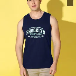 WOOSTRO Men Pack of 2 Typography Printed Round Neck Cotton Slim Fit Sports T-shirts-picture-24