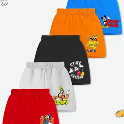Disney By Miss and Chief Boys Pack Of 5 Printed Mickey & Friends Shorts-picture-20