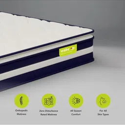 Wakeup India Smart Tech White Zero Partner Disturbance Pillow Top Queen Size Mattress image 5