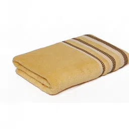 LIBERTY TOWELS Yellow & Yellow 1 Striped 460 GSM Bath Towel image 4