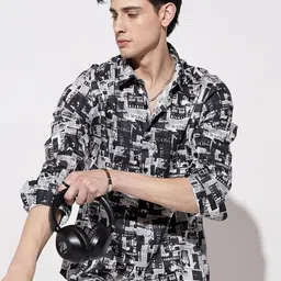 SHOWOFFFF Men Comfort Printed Casual Shirt-picture-39