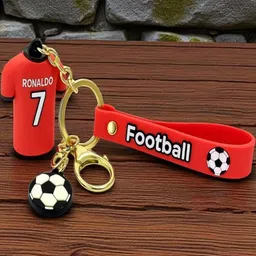 ADOREAL Pack Of 2 Ronaldo And Messi Football Jersey Keychains And Keyrings image 5