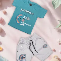 we11 Boys Printed T-shirt with Shorts-picture-16