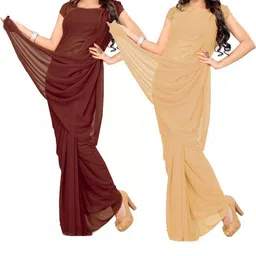 FANCYNINE Poly Georgette Saree-picture-25