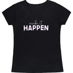 Wish Karo Women Typography Printed Round Neck Cotton T-shirt-image-61