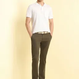 Allen Solly Men Slim Fit Mid Rise Regular Trousers image 2