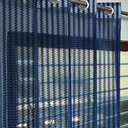 brand roots 153 cm (5 ft) Tissue Semi Transparent Window Curtain (Pack Of 2) image 2