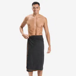 decathlon Microfiber Towel Size L 80 x 130 cm Dark Grey image 2