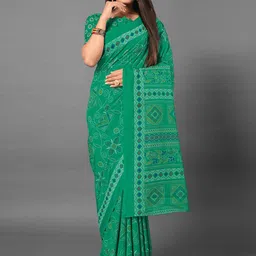 Mitera Floral Silk Blend Saree-image-46
