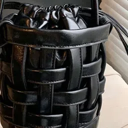 KPOP Women Solid Structured Handheld Bag image 3