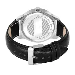Blutech Men Embellished Dial & Bracelet Style Straps Analogue Watch M99-Blk-belt image 3