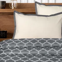 Saral Home Grey 400 TC King Bedsheet with 2 Pillow Covers-picture-16