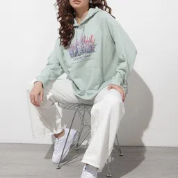 The Roadster Life Co. Floral Printed Hooded Sweatshirt image 2