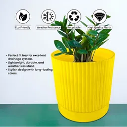 GARDEN'S NEED Red & Green 5 Pieces Textured Weather Resistance Planters image 2