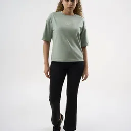 DCYPHR Graphic Printed Drop-Shoulder Sleeves Oversized Cotton T-shirt image 2