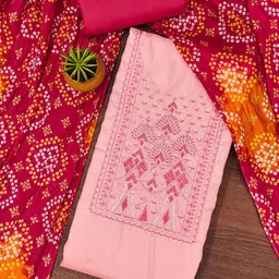 KALINI Embroidered Unstitched Dress Material-picture-35