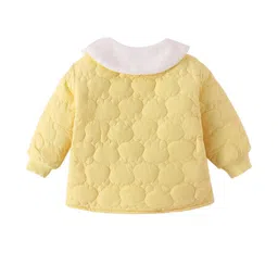 Hopscotch Girls Yellow Polyester Printed Jackets-picture-15