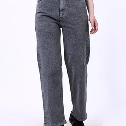 VK FASHION Women Jean Boyfriend Fit High-Rise Light Fade Stretchable Jeans-image-77