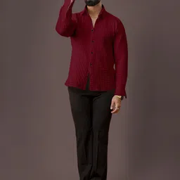 MARMIC FAB Men Comfort Slim Fit Opaque Checked Casual Shirt-picture-25
