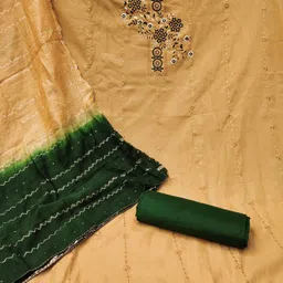 KALINI Embroidered Unstitched Dress Material image 3