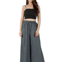 AARMAD Women Flared Palazzos-picture-13