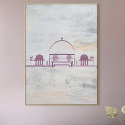 nestroots Grey & Purple 1 Piece Canvas Abstract Wall Paintings-picture-28