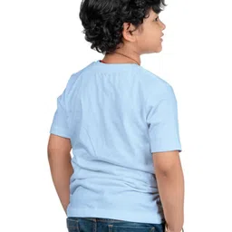 BAESD Boys Printed Extended Sleeves Applique T-shirt image 3