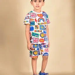 Dear to Dad Boys White Clothing Set-image-92