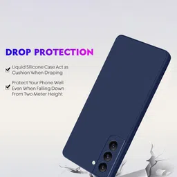 LIRAMARK Solid Samsung S21 Silicone Impact Resistant Soft Back Case image 2
