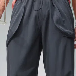 MADSTO Men Pack Of 2 Straight-Fit Regular Trousers image 2