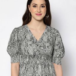 all about you Animal Print Puff Sleeve Top-picture-39
