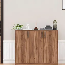 SPYDER CRAFT Brown & Grey Engineered Wood Shoe Cabinet With Storage-image-26