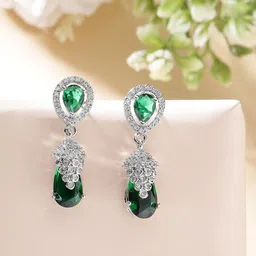 ZENEME Teardrop Shaped Drop Earrings image 1