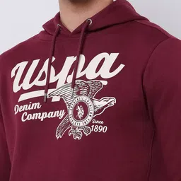 U.S. Polo Assn. Denim Co. Men Printed Hooded Sweatshirt image 2