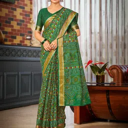 LAKHANI COTTONS Bandhani Pure Cotton Bandhani Saree-picture-19