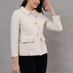 all about you Spread Collar Long Sleeves Single-Breasted Overcoat image 4