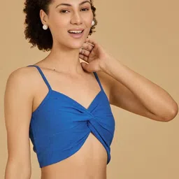 Urban Sundari Twisted Cotton Bralette Crop Top image 4