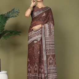 Mitera Ethnic Motifs Ready to Wear With Matching Blouse Piece-picture-49