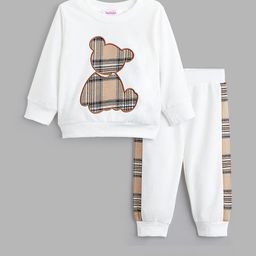 Hopscotch Boys White Cotton Blend Printed Clothing Set-picture-7