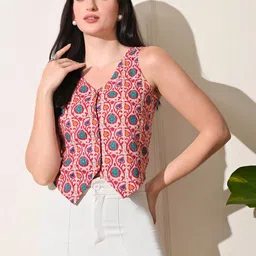 DECKEDUP Print Ethnic Cotton Top-picture-20